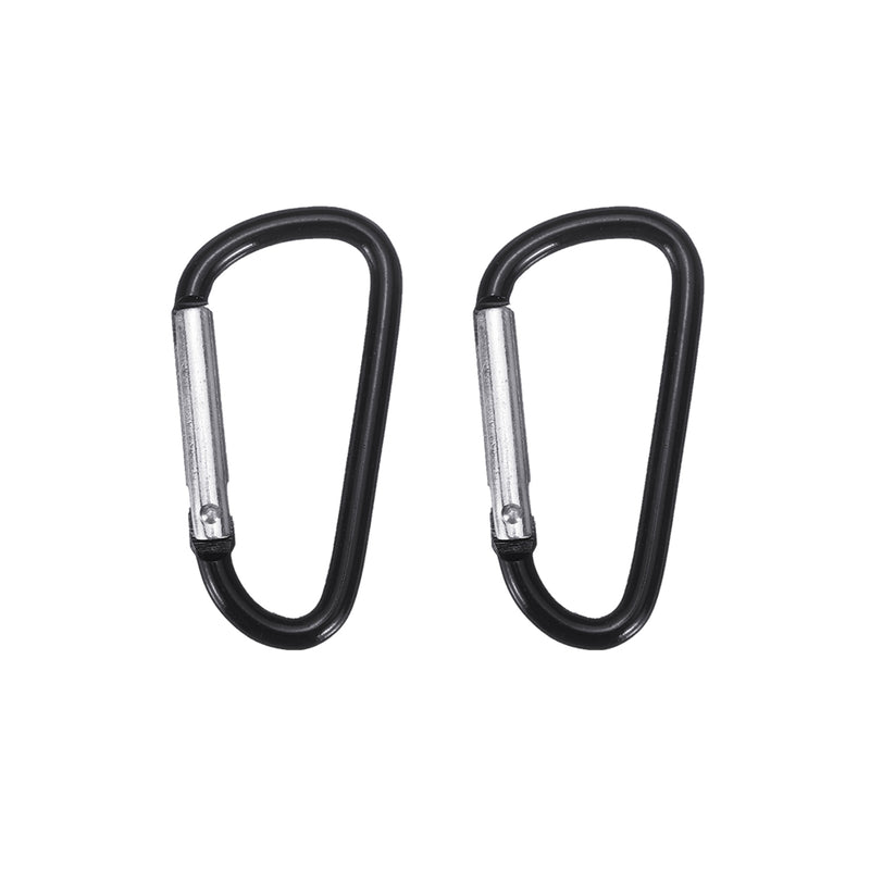 Screw Lock D-Shaped Carabiner Hook Keyring Clip