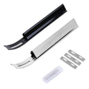 KCASA HT-51 DIY Stainless Steel Blade Leather Craft Tool Leather Skiving Cutting Tool Leather Craft Tool
