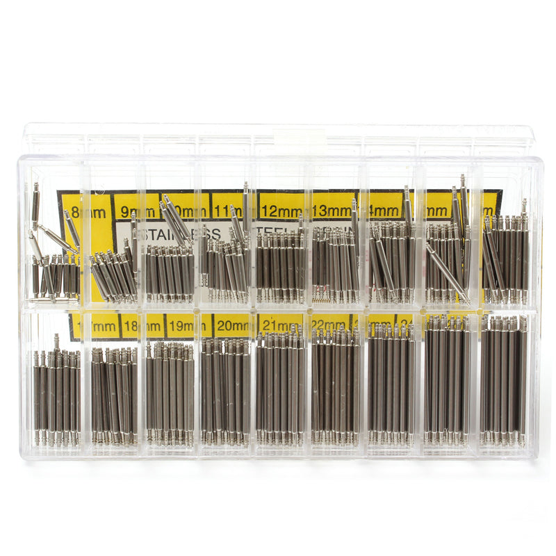 360pcs 8-25mm Watch Band Strap Link Pin Spring Bars Remover Removal Repair Tools