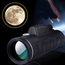 IPRee 40X60 Upgraded Outdoor Monocular With Compass HD Optic Low Light Level Night Vision Telescope Camping Travel
