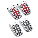 2Pcs Union Jack Windshield Washer Wiper Water Spray Nozzle Cover For Mini Cooper