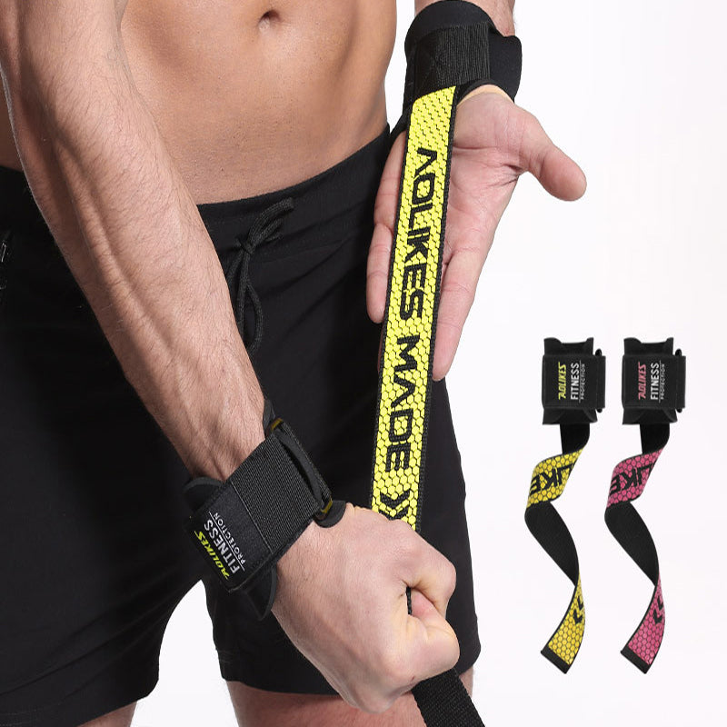 AOLIKES Non-slip Pulling Band Strap Sports Weight Lifting Wrist Guard Support Fitenss Protection Gear