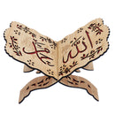 I slamic M uslim Quran Koran Book Holder Wood Stand For Quran Home Decorations