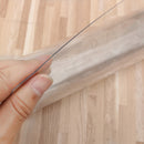 Wipe Clean Transparent Tablecloth Mat PVC Glass Effect Table Protection Cover