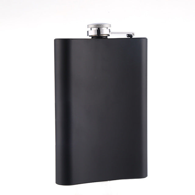 10 Ounce Stainless Steel Matte Green Lacquered Hip Flask Outdoor Leisure Bottle
