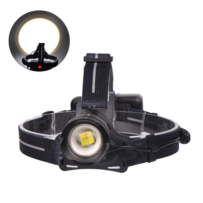 XANES XHP70 2000LM Headlamp 18650 Battery USB Interface 3 Modes Telescopic Zoom Waterproof Camping