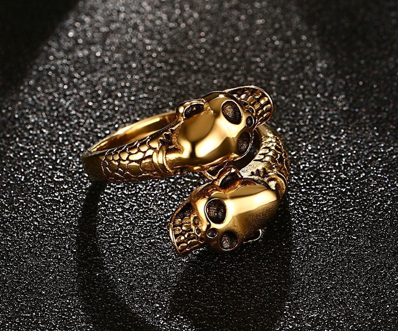 Open Skull Casting Men's Ring Jewelry