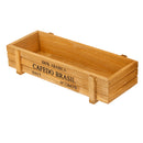Natural Rectangle Wooden Succulent Plant Flower Bed Pot Box Garden Planter