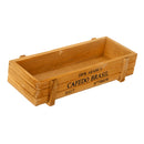 Natural Rectangle Wooden Succulent Plant Flower Bed Pot Box Garden Planter