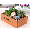 Wooden Flower Pot Succulent Planter Plant Pot Wood Box Case Flowerpot Home Garden Decor DIY