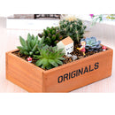 Wooden Flower Pot Succulent Planter Plant Pot Wood Box Case Flowerpot Home Garden Decor DIY