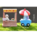 1Pc Miniature Dollhouse Bonsai Craft Fairy Garden Glass Vase Fruit Stall Decor