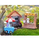 1Pc Miniature Dollhouse Bonsai Craft Fairy Garden Glass Vase Fruit Stall Decor