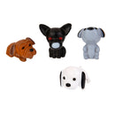 1 Set 4 Resin Dog Miniature Dollhouse Bonsai Craft Fairy Garden Glass Vase Decor