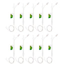 10x White Street Lamp Billboard Miniature Bonsai Garden PVC Flower Pot Decor