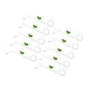 10x White Street Lamp Billboard Miniature Bonsai Garden PVC Flower Pot Decor