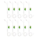 10x White Street Lamp Billboard Miniature Bonsai Garden PVC Flower Pot Decor