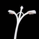 10pcs 2-Side Street Lamp Dollhouse Miniature Bonsai PVC Flower Pot Decor