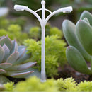 10pcs 2-Side Street Lamp Dollhouse Miniature Bonsai PVC Flower Pot Decor