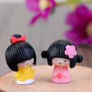 10Pcs Miniature Dollhouse Bonsai Craft Fairy Garden Glass Vase Kimono Girls Decor