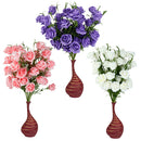 Rose Stimulation Flower Plant Home Office Table Wedding Party Decor Purple And Green