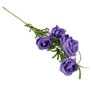 Rose Stimulation Flower Plant Home Office Table Wedding Party Decor Purple And Green