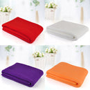 Microfiber Absorbent Bath Beach Drying Washcloth Swimwear Shower Towel Purple 70cmx140cm