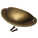 Set Of Vintage Brass Pull Handle Door Cabinet Dresser Drawer Knob With Screws