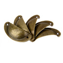 Set Of Vintage Brass Pull Handle Door Cabinet Dresser Drawer Knob With Screws
