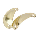 10 x Shell Shaped Antique Door Cabinet Drawer Box Bin Handle Cup Pull Golden