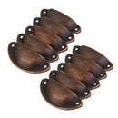 10Pcs Victorian style Cup Shell Cupboard Drawer Cabinet Pull Handle Copper