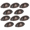 10Pcs Victorian style Cup Shell Cupboard Drawer Cabinet Pull Handle Copper