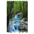 Waterfall Nature Scenery Waterproof Fabric Bath Shower Curtain Screens 72"