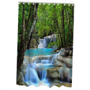 Waterfall Nature Scenery Waterproof Fabric Bath Shower Curtain Screens 72"