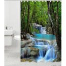 Waterfall Nature Scenery Waterproof Fabric Bath Shower Curtain Screens 72"