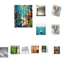 Waterfall Nature Scenery Waterproof Fabric Bath Shower Curtain Screens 72"