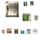 Waterfall Nature Scenery Waterproof Fabric Bath Shower Curtain Screens 72"