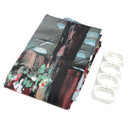 Street Cafe Pattern Waterproof Fabric Bathroom Shower Curtain Screens 72"