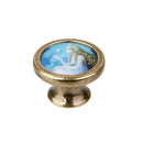 Round Door Handles Wardrobe Cabinet Pull Cupboard Drawer Knob Fairy Bird