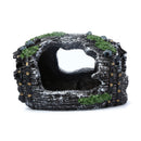 Aquarium Fish Tank Resin Broken Barrel Ornament Cave Landscaping Decoration