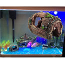 Aquarium Fish Tank Resin Broken Barrel Ornament Cave Landscaping Decoration