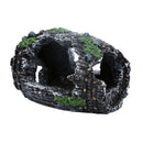 Aquarium Fish Tank Resin Broken Barrel Ornament Cave Landscaping Decoration