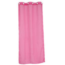 Elegant Eyelet Curtain Dapes Solid Window Panel Room Door Office Living Room Decor Rose Red