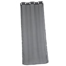 Elegant Eyelet Curtain Dapes Solid Window Panel Room Door Office Living Room Decor Black