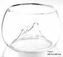 Clear Rockery Flower Glass Vase Bottle Fish Tank Aquarium Home Decoration