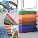Soft Comfortable Microfiber Strong Water Absorption Towel Camping Hiking Travel Equipment Beige