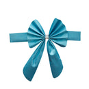 Elastic Sash Band Chair Back Wedding Bowknot Bow Ribbon Decoration for Hotel Restaurant Wedding Party Chair Decor Blue