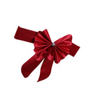 Elastic Sash Band Chair Back Wedding Bowknot Bow Ribbon Decoration for Hotel Restaurant Wedding Party Chair Decor Red