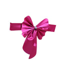 Elastic Sash Band Chair Back Wedding Bowknot Bow Ribbon Decoration for Hotel Restaurant Wedding Party Chair Decor Rose Red
