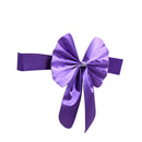 Elastic Sash Band Chair Back Wedding Bowknot Bow Ribbon Decoration for Hotel Restaurant Wedding Party Chair Decor Violet